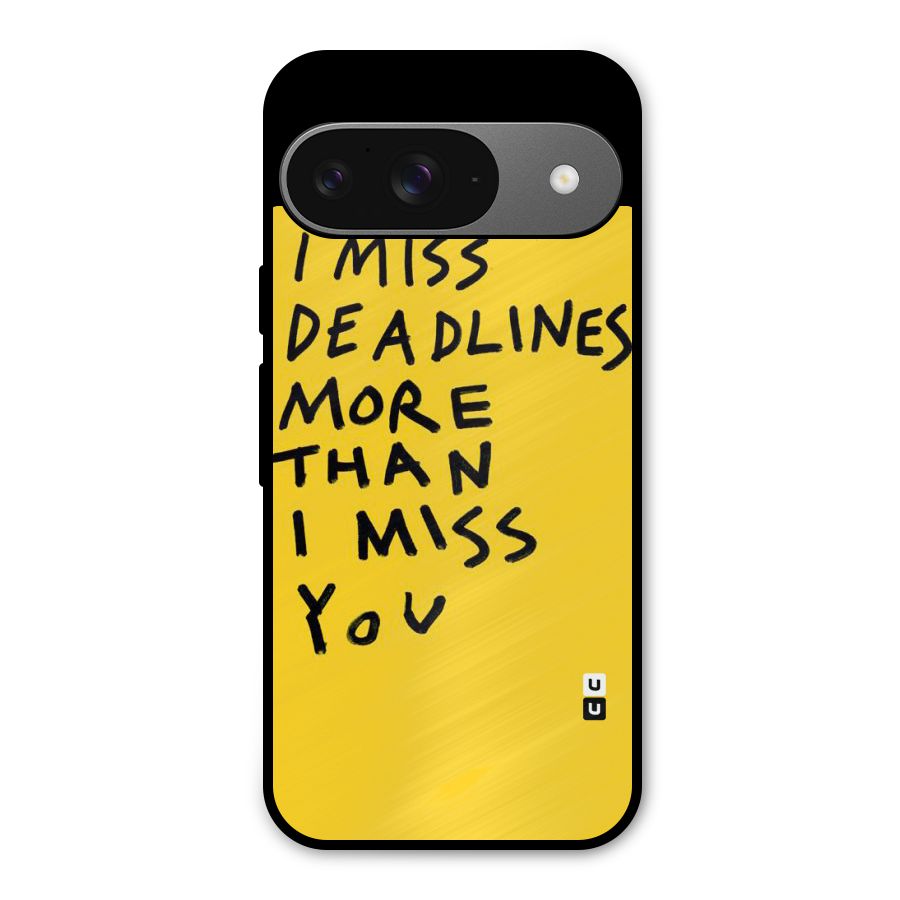 Deadlines Metal Back Case for Google Pixel 9