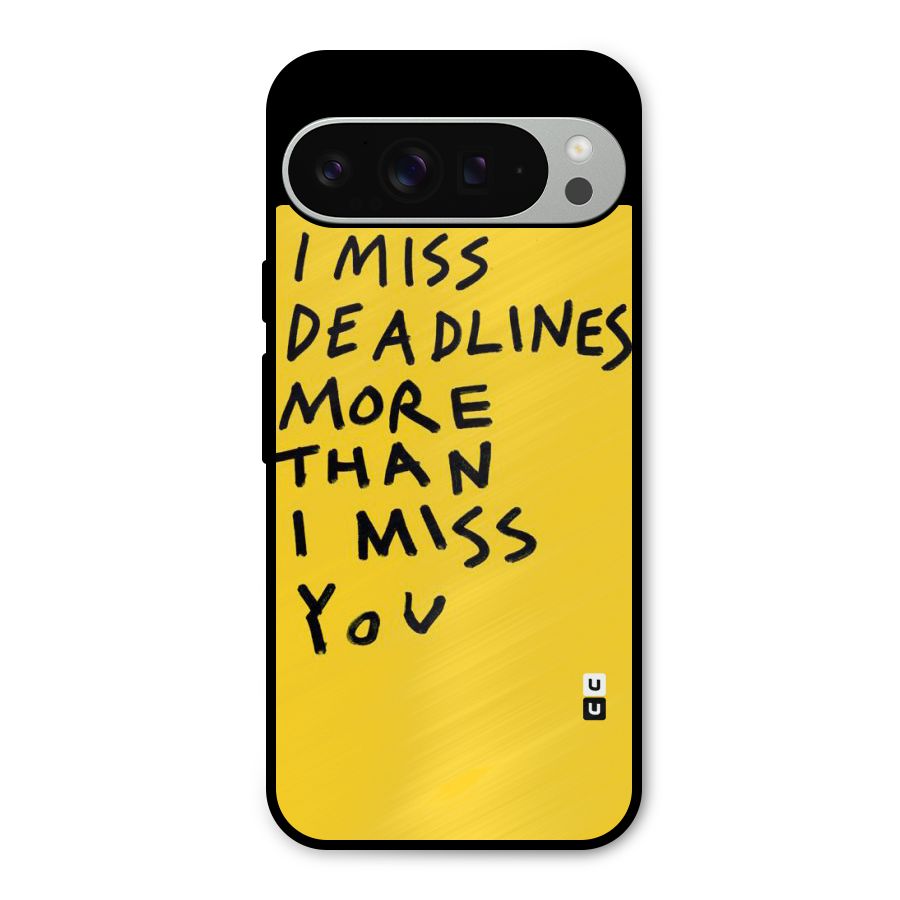 Deadlines Metal Back Case for Google Pixel 9 Pro XL