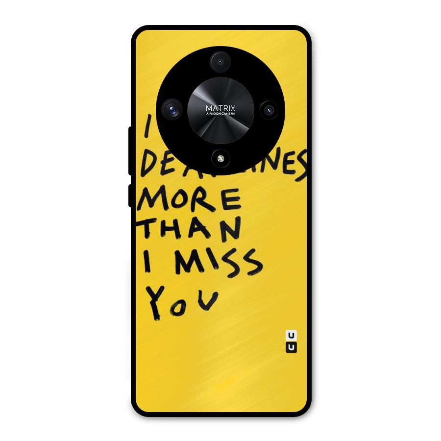 Deadlines Metal Back Case for Honor X9b