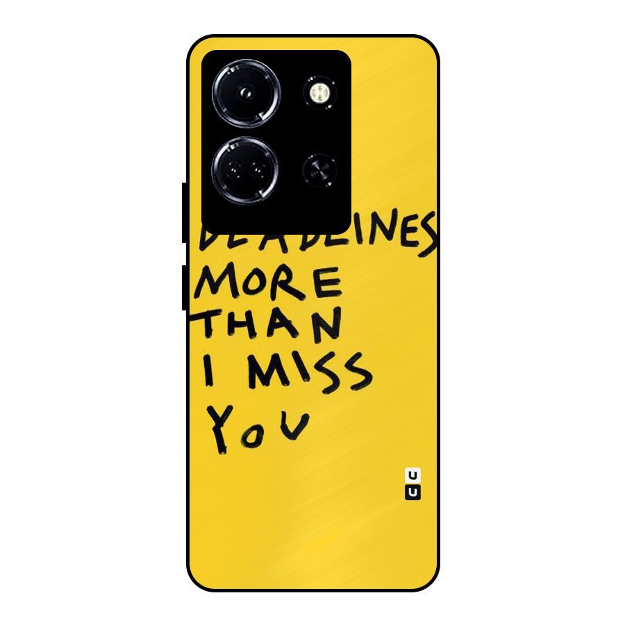 Deadlines Metal Back Case for Infinix Note 30 5G