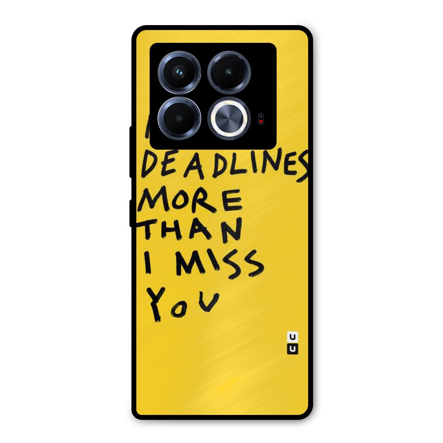 Deadlines Metal Back Case for Infinix Note 40 5G