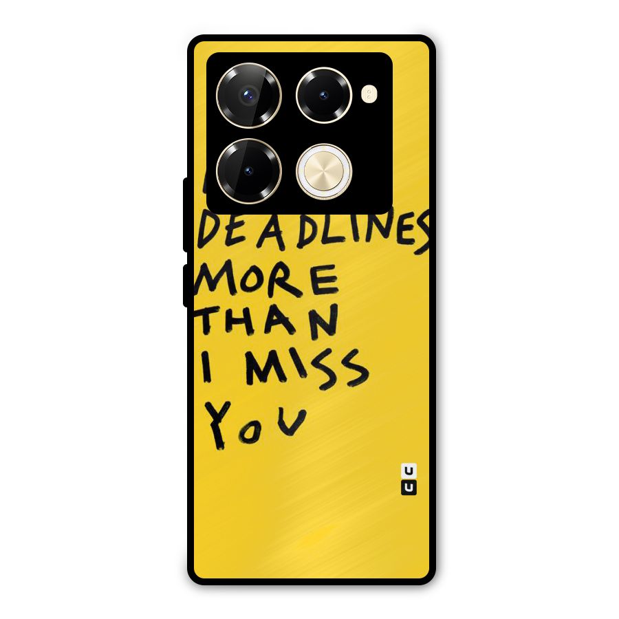 Deadlines Metal Back Case for Infinix Note 40 Pro Plus