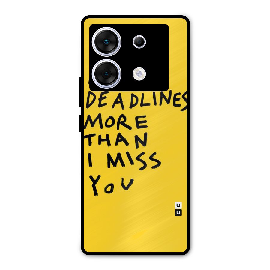 Deadlines Metal Back Case for Infinix Zero 30 5G