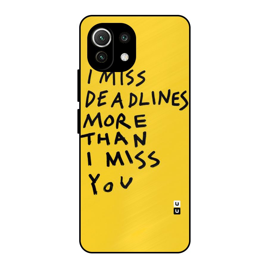 Deadlines Metal Back Case for Mi 11 Lite