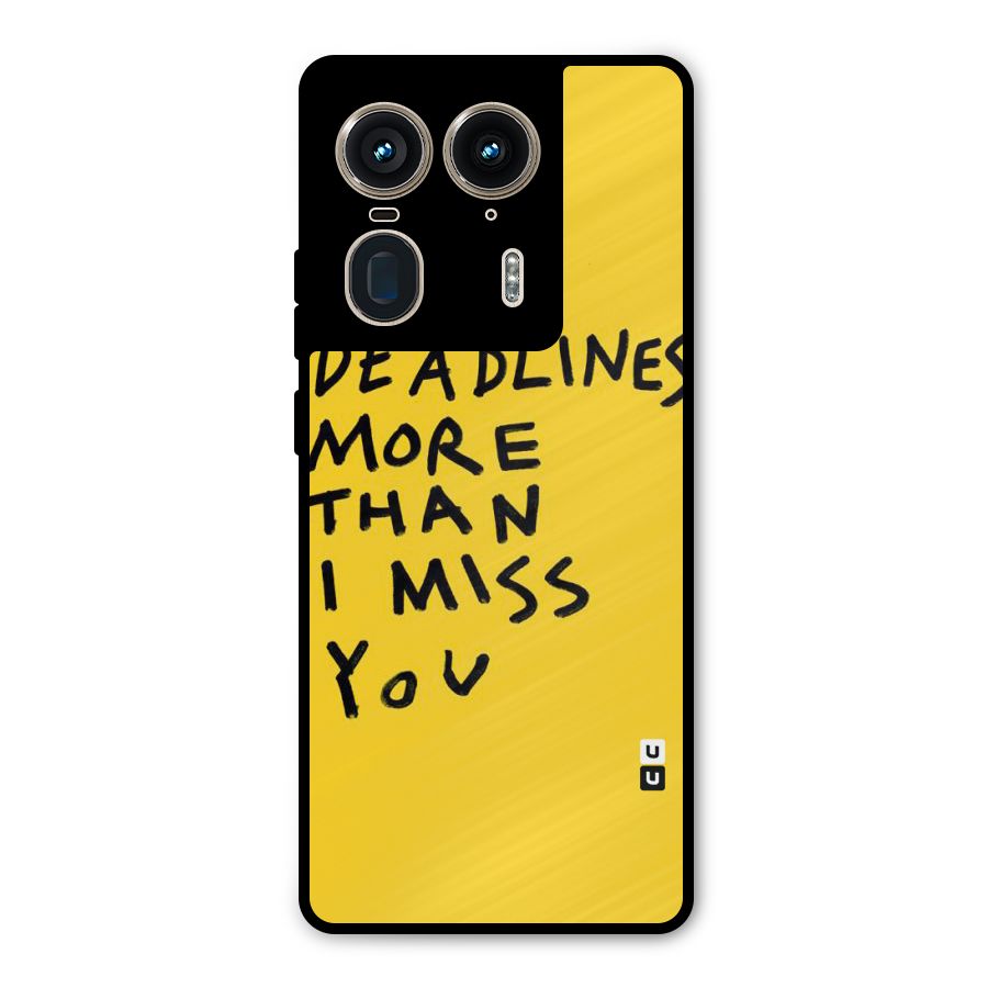 Deadlines Metal Back Case for Motorola Edge 50 Ultra