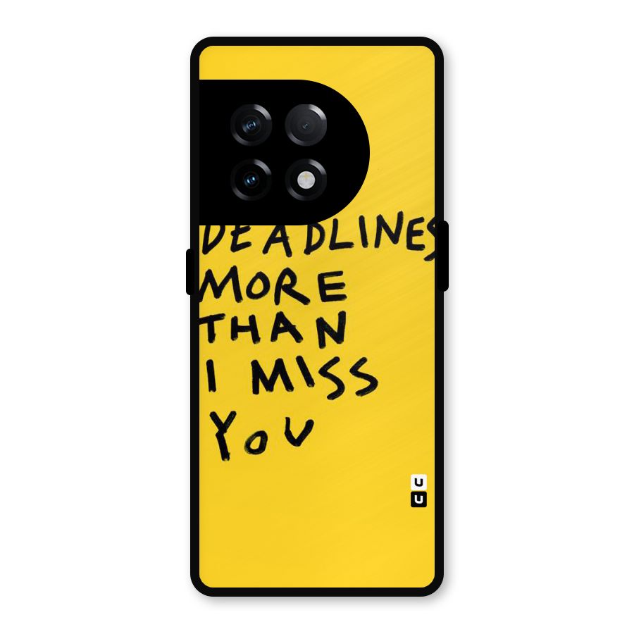 Deadlines Metal Back Case for OnePlus 11R