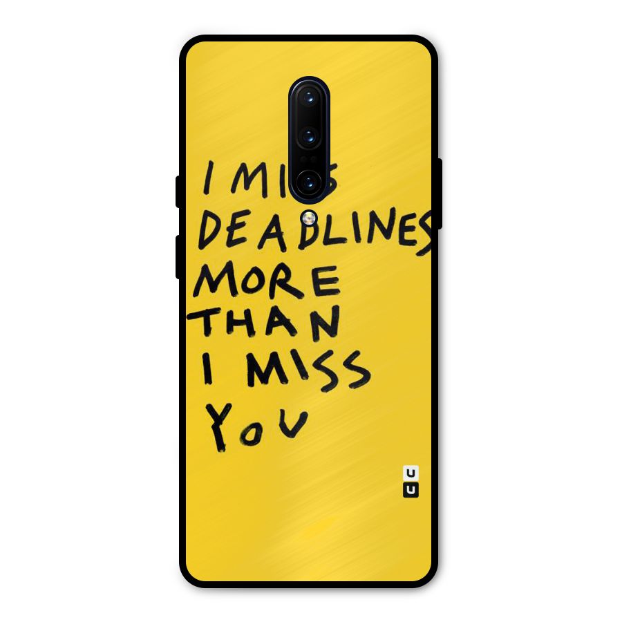 Deadlines Metal Back Case for OnePlus 7 Pro
