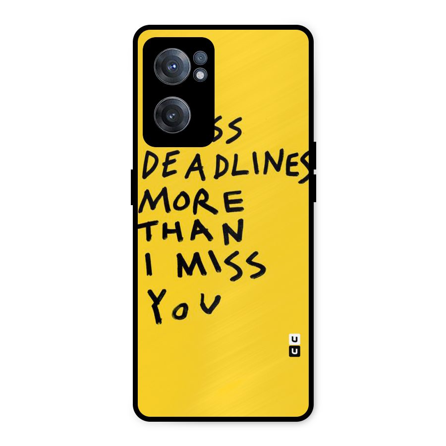 Deadlines Metal Back Case for OnePlus Nord CE 2 5G