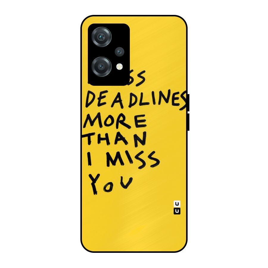Deadlines Metal Back Case for OnePlus Nord CE 2 Lite 5G