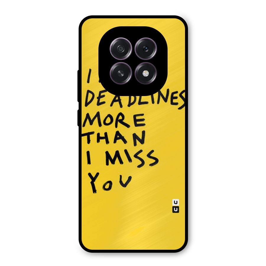 Deadlines Metal Back Case for Oppo F29
