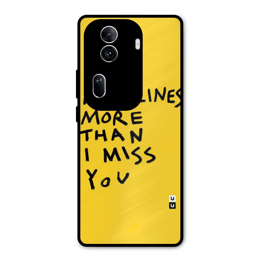 Deadlines Metal Back Case for Oppo Reno11 Pro 5G