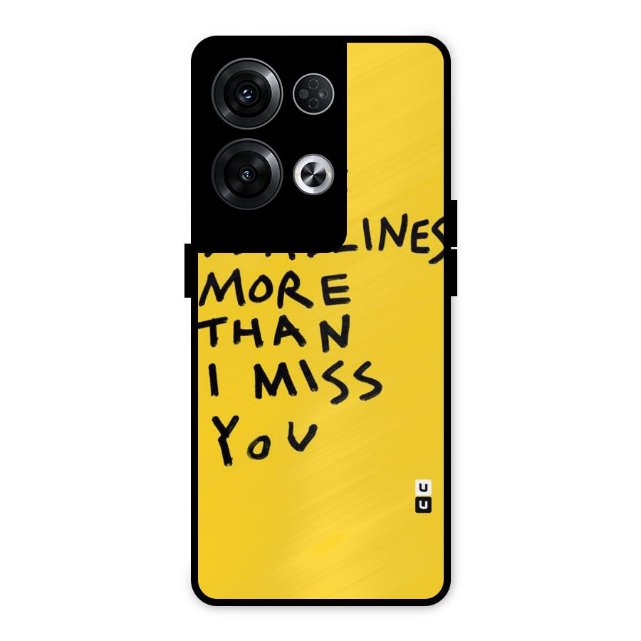 Deadlines Metal Back Case for Oppo Reno8 Pro 5G