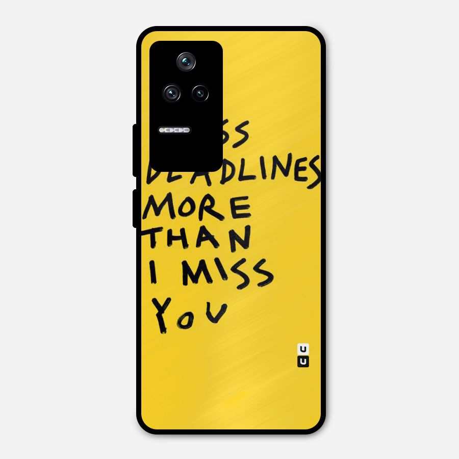 Deadlines Metal Back Case for Poco F4 5G