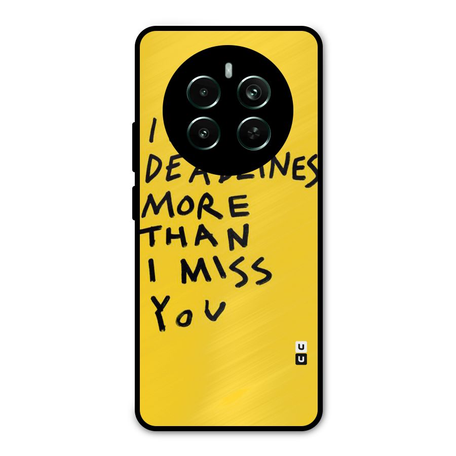 Deadlines Metal Back Case for Realme 12 Pro Plus