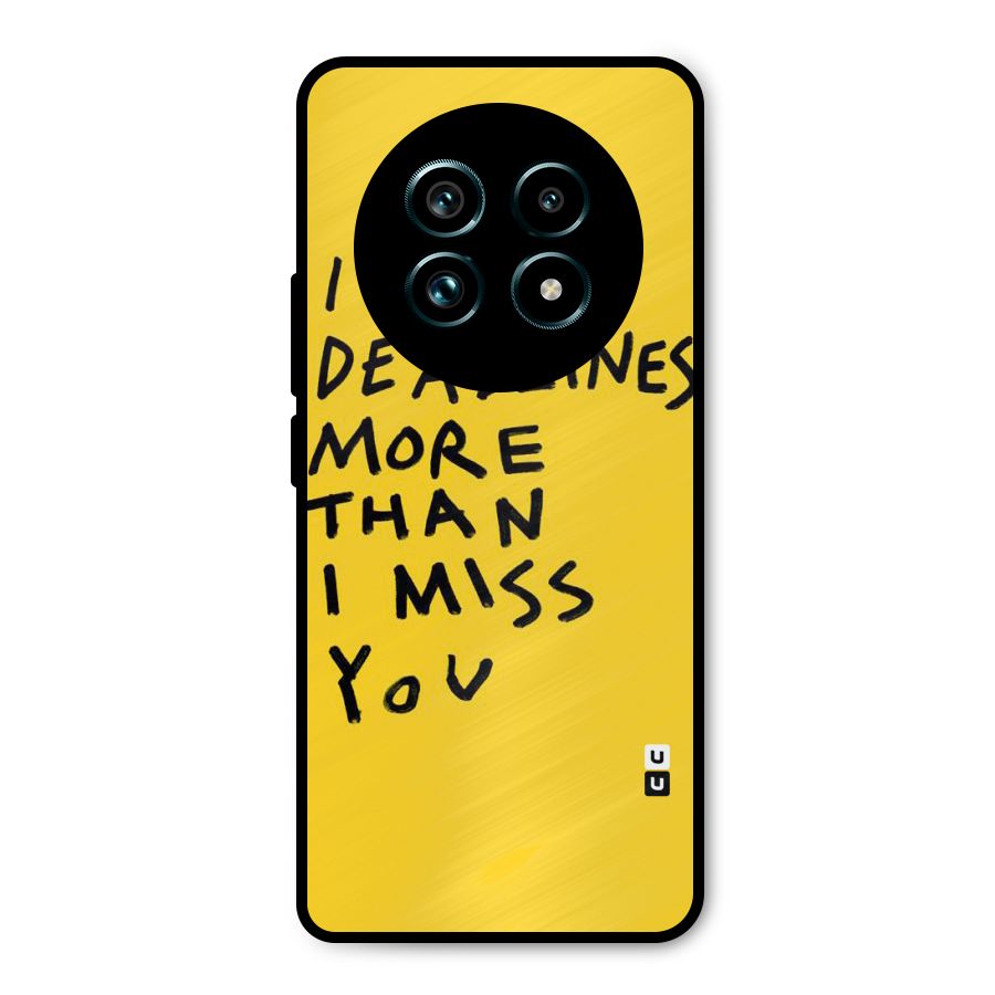 Deadlines Metal Back Case for Realme 13 Pro Plus