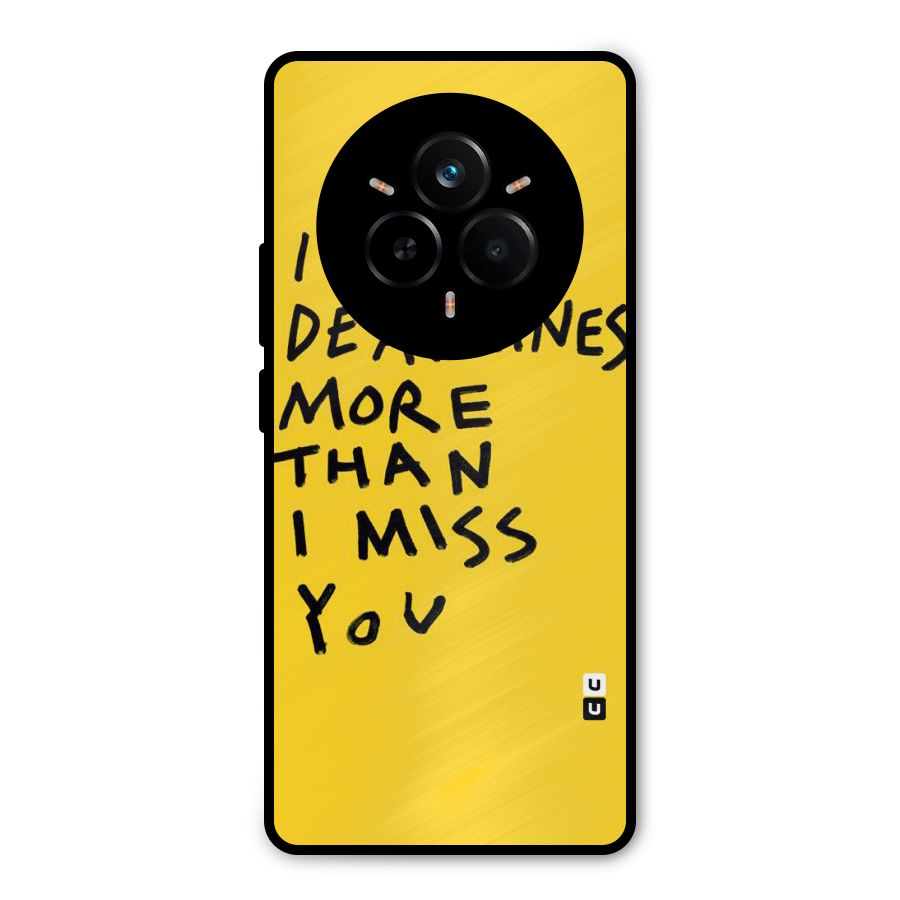 Deadlines Metal Back Case for Realme 14 Pro