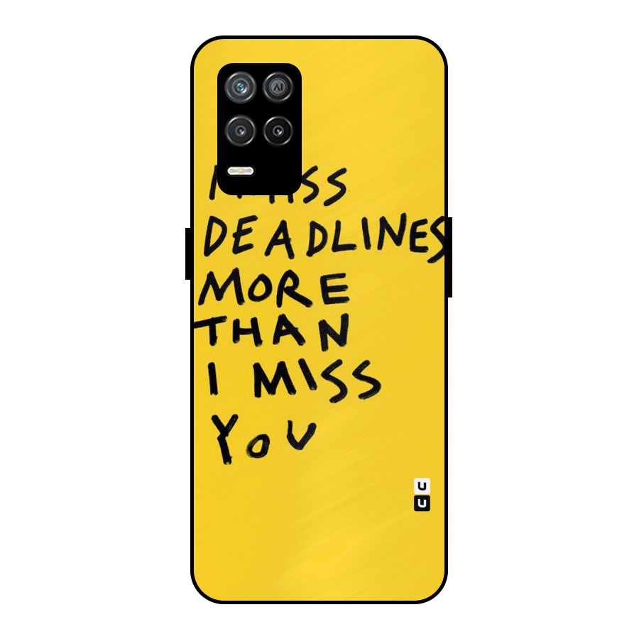 Deadlines Metal Back Case for Realme 8s 5G