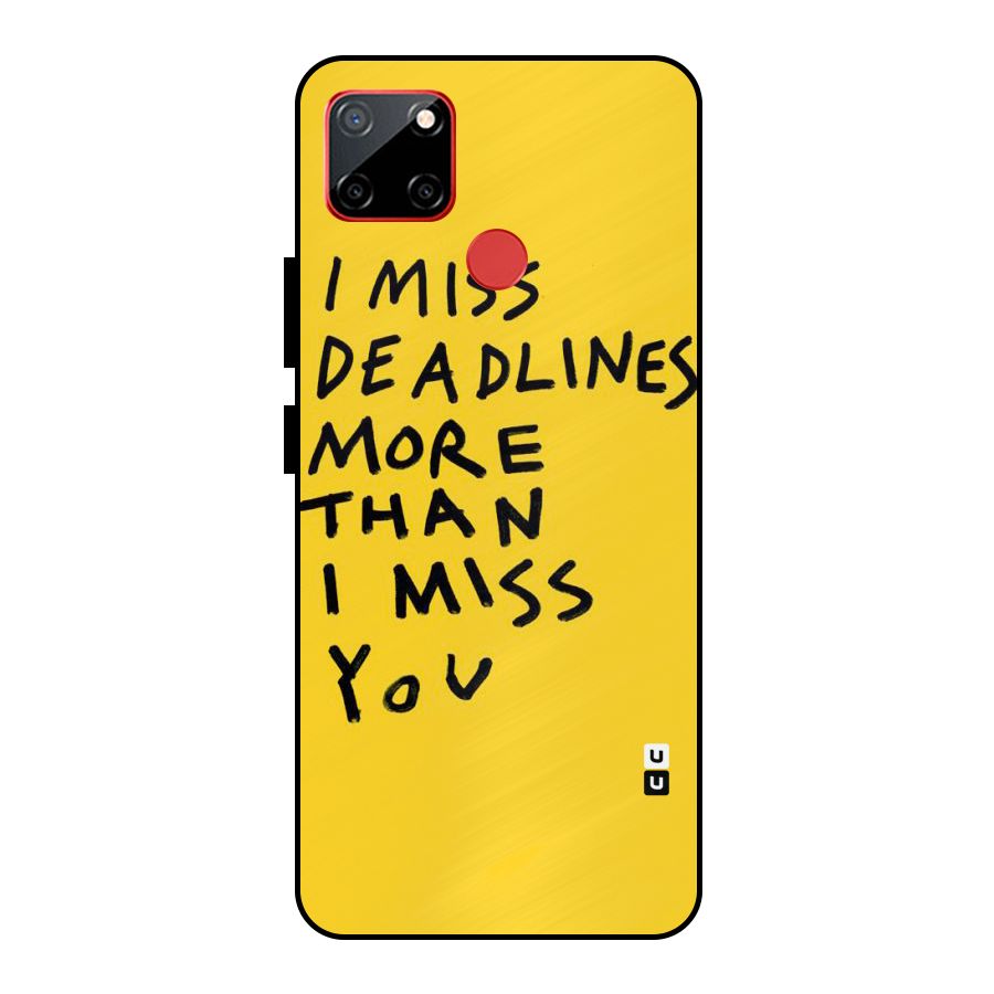 Deadlines Metal Back Case for Realme C12
