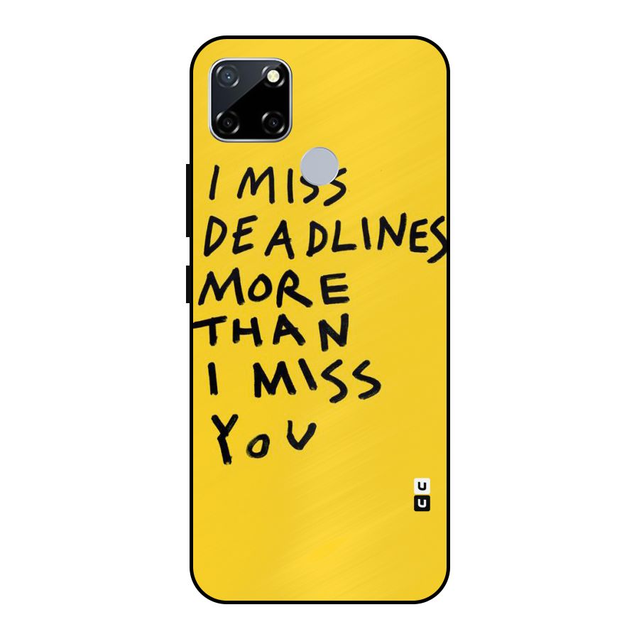 Deadlines Metal Back Case for Realme Narzo 20