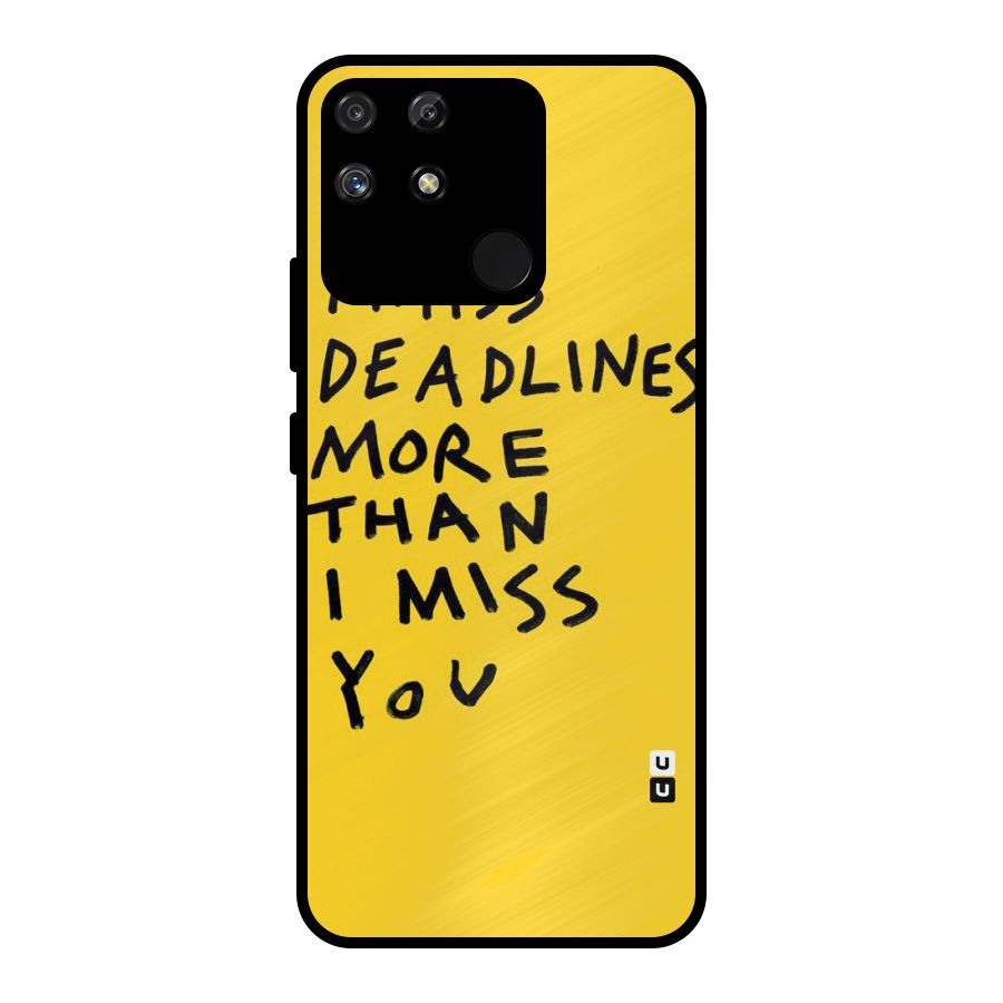 Deadlines Metal Back Case for Realme Narzo 50A