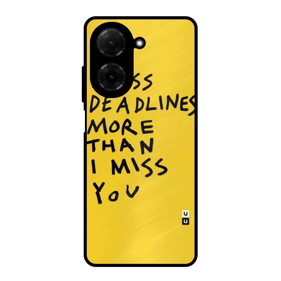 Deadlines Metal Back Case for Redmi A5 4G