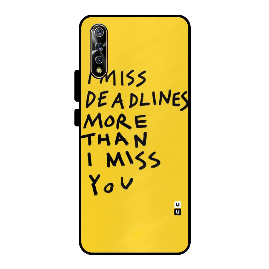 Deadlines Metal Back Case for Vivo S1