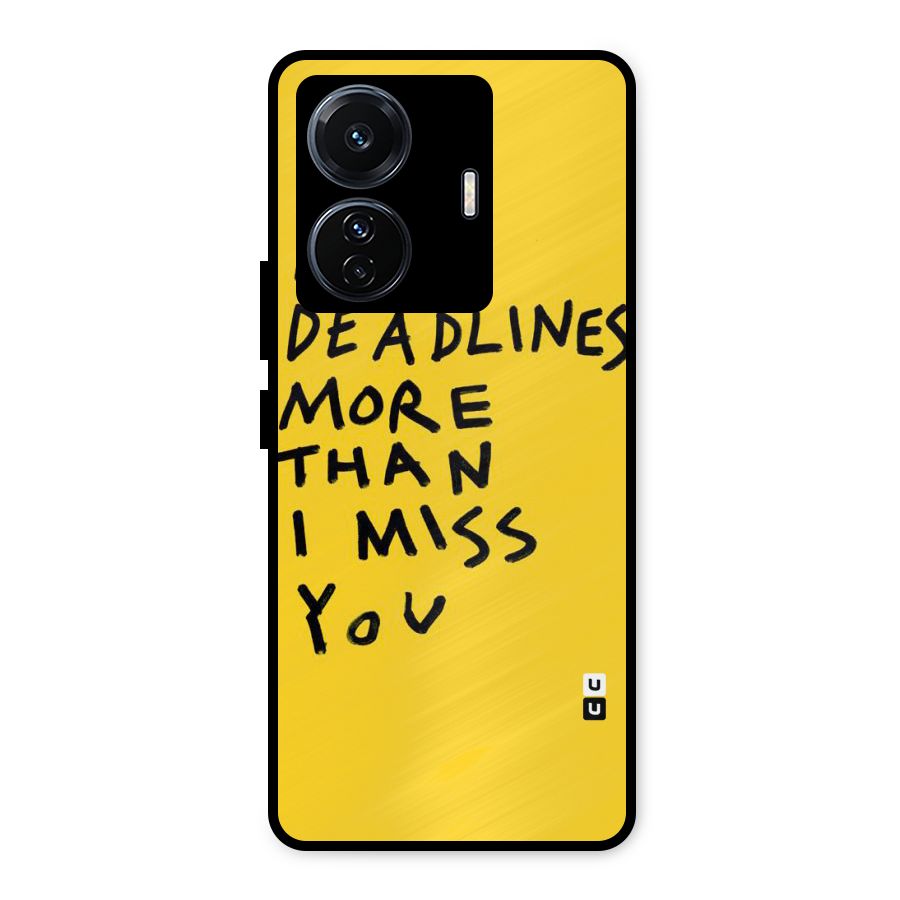 Deadlines Metal Back Case for Vivo T1 Pro