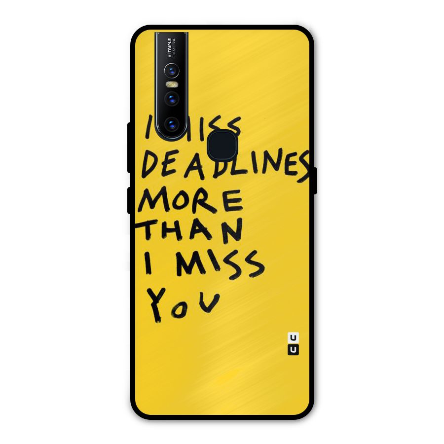 Deadlines Metal Back Case for Vivo V15