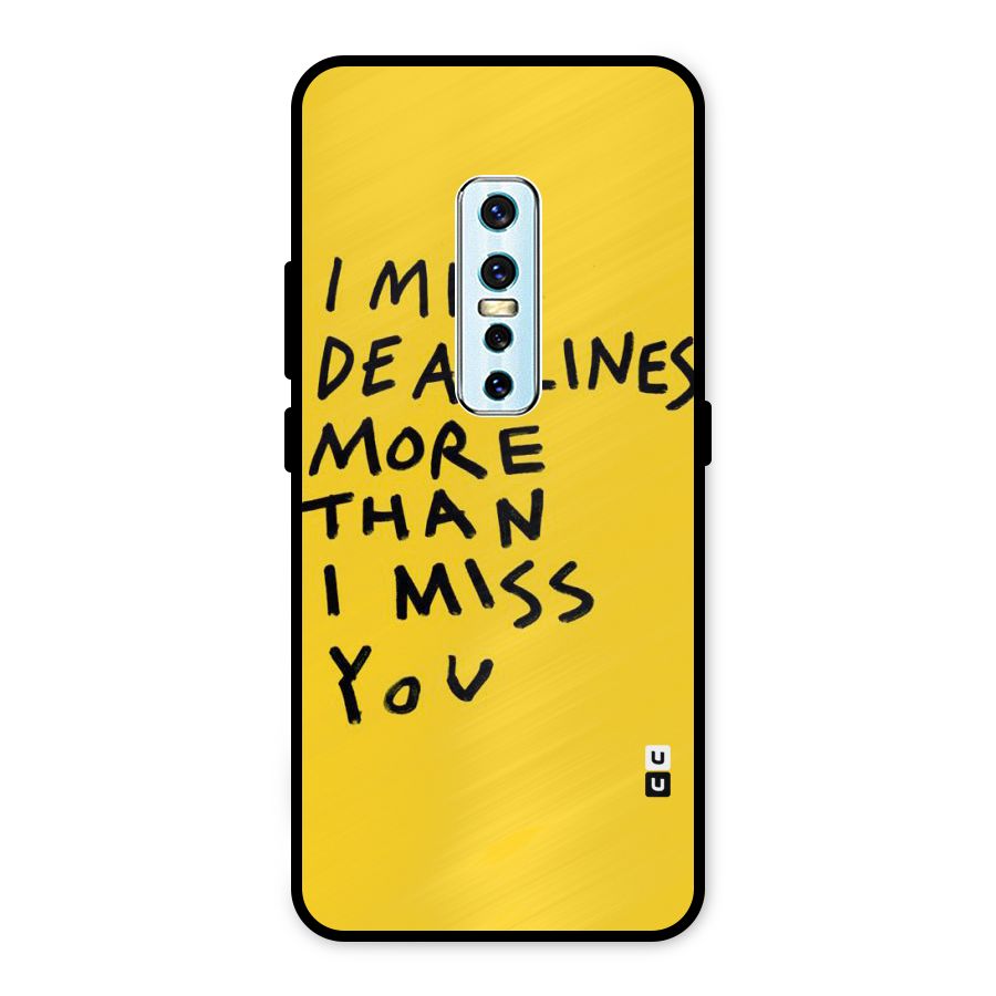Deadlines Metal Back Case for Vivo V17 Pro