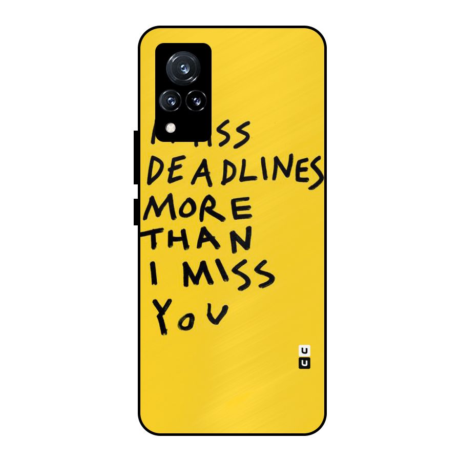 Deadlines Metal Back Case for Vivo V21 5G