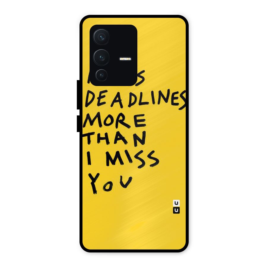 Deadlines Metal Back Case for Vivo V23 5G
