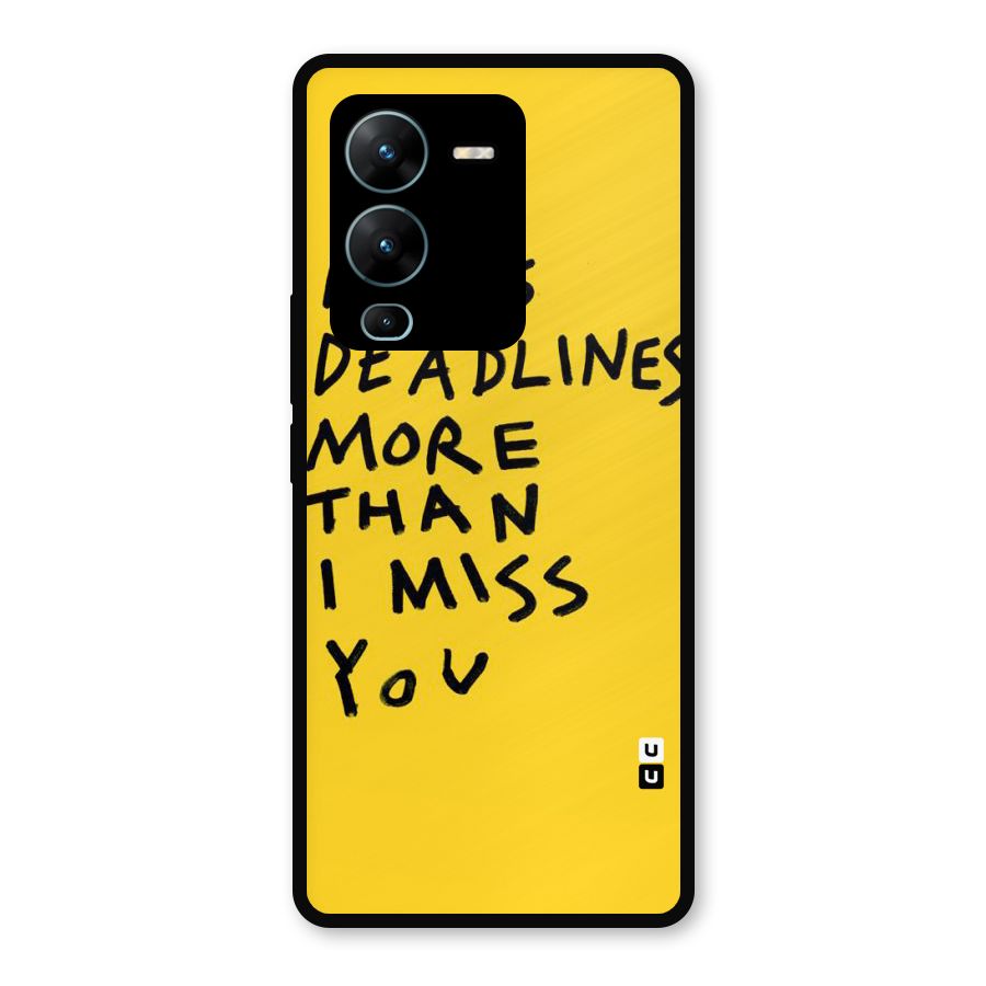 Deadlines Metal Back Case for Vivo V25 Pro