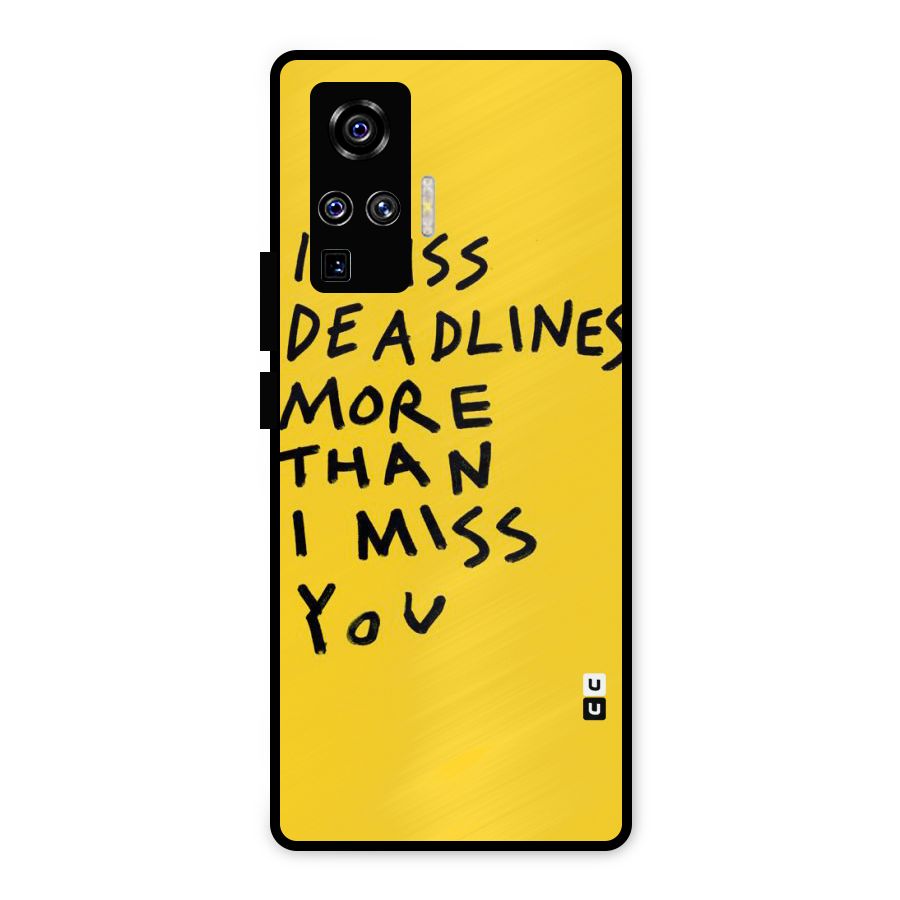 Deadlines Metal Back Case for Vivo X50 Pro