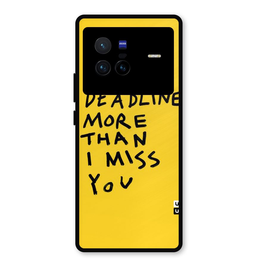 Deadlines Metal Back Case for Vivo X80
