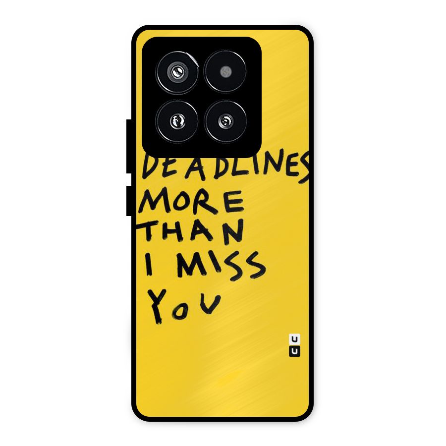 Deadlines Metal Back Case for Xiaomi 14 Pro