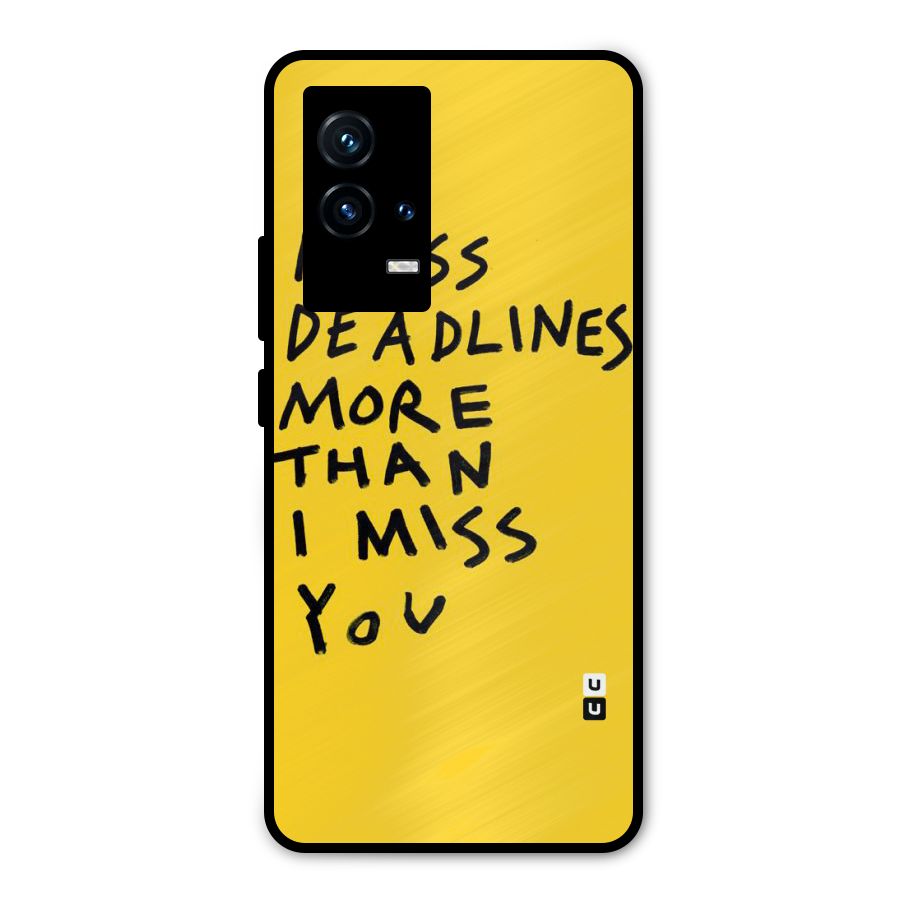 Deadlines Metal Back Case for iQOO 9 5G