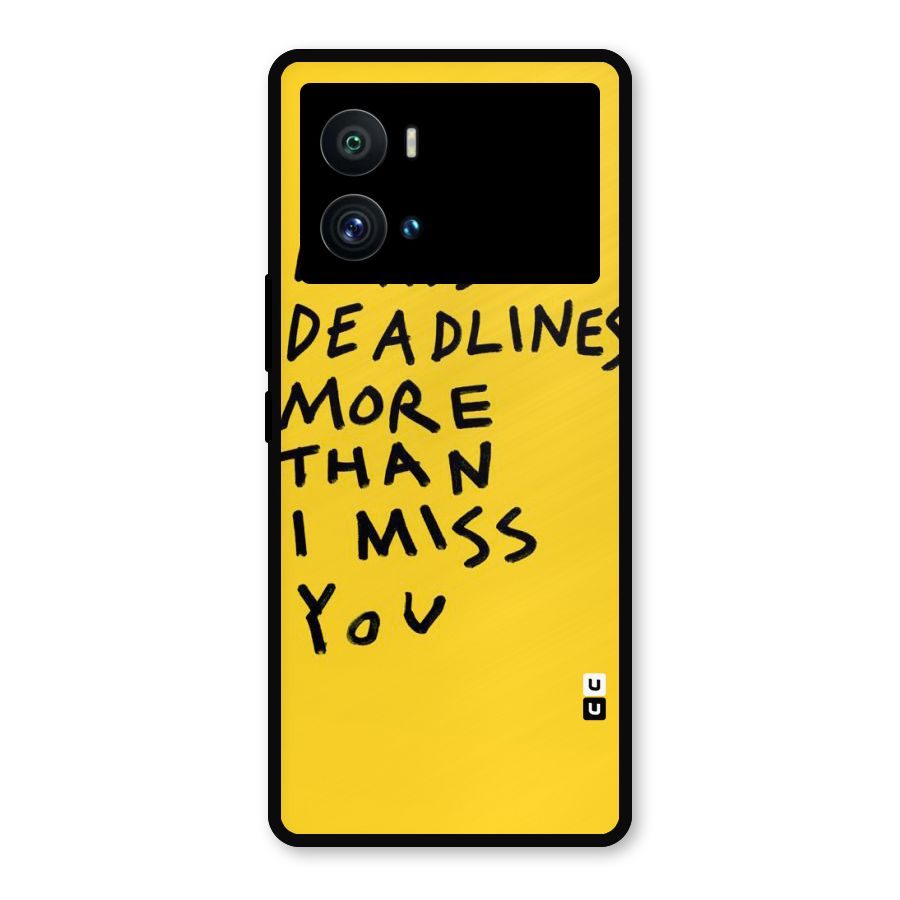 Deadlines Metal Back Case for iQOO 9 Pro