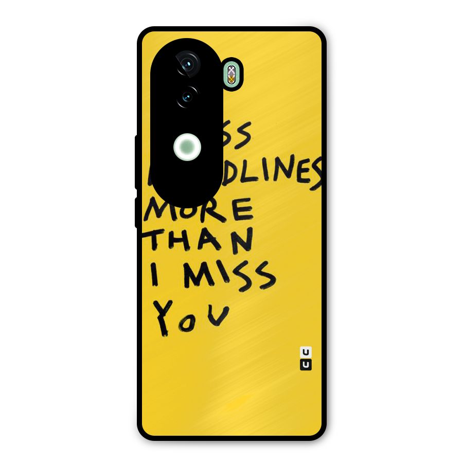 Deadlines Metal Back Case for iQOO Z9s