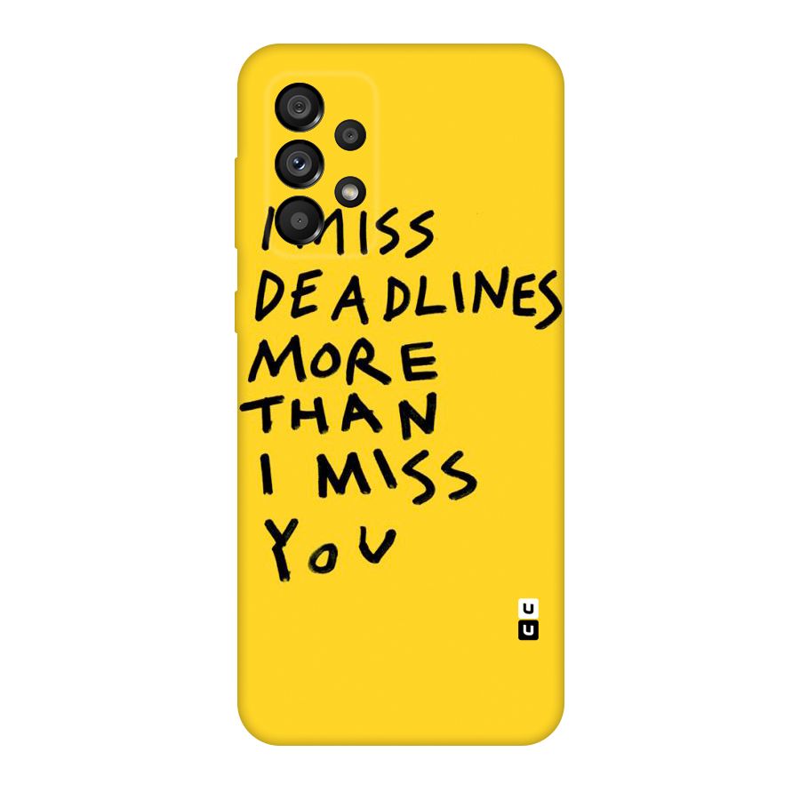 Deadlines Original Polycarbonate Back Case for Galaxy A73 5G