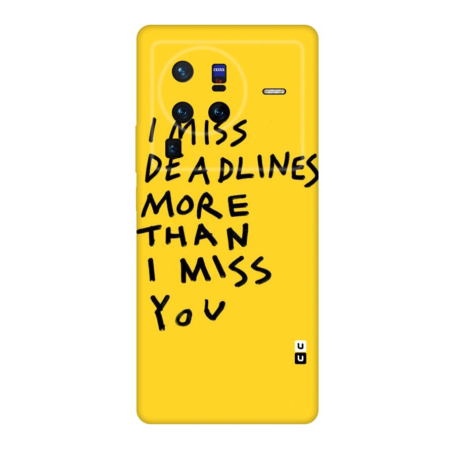 Deadlines Original Polycarbonate Back Case for Vivo X80