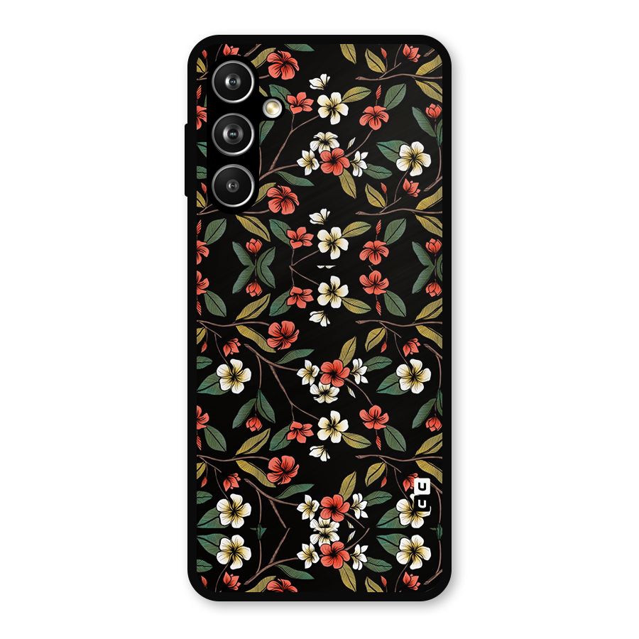 Decorative Florals Pattern Metal Back Case for Samsung Galaxy M54