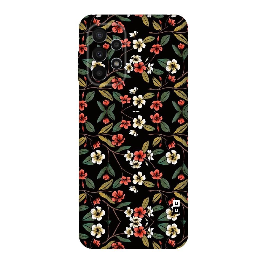 Decorative Florals Pattern Original Polycarbonate Back Case for Galaxy A23