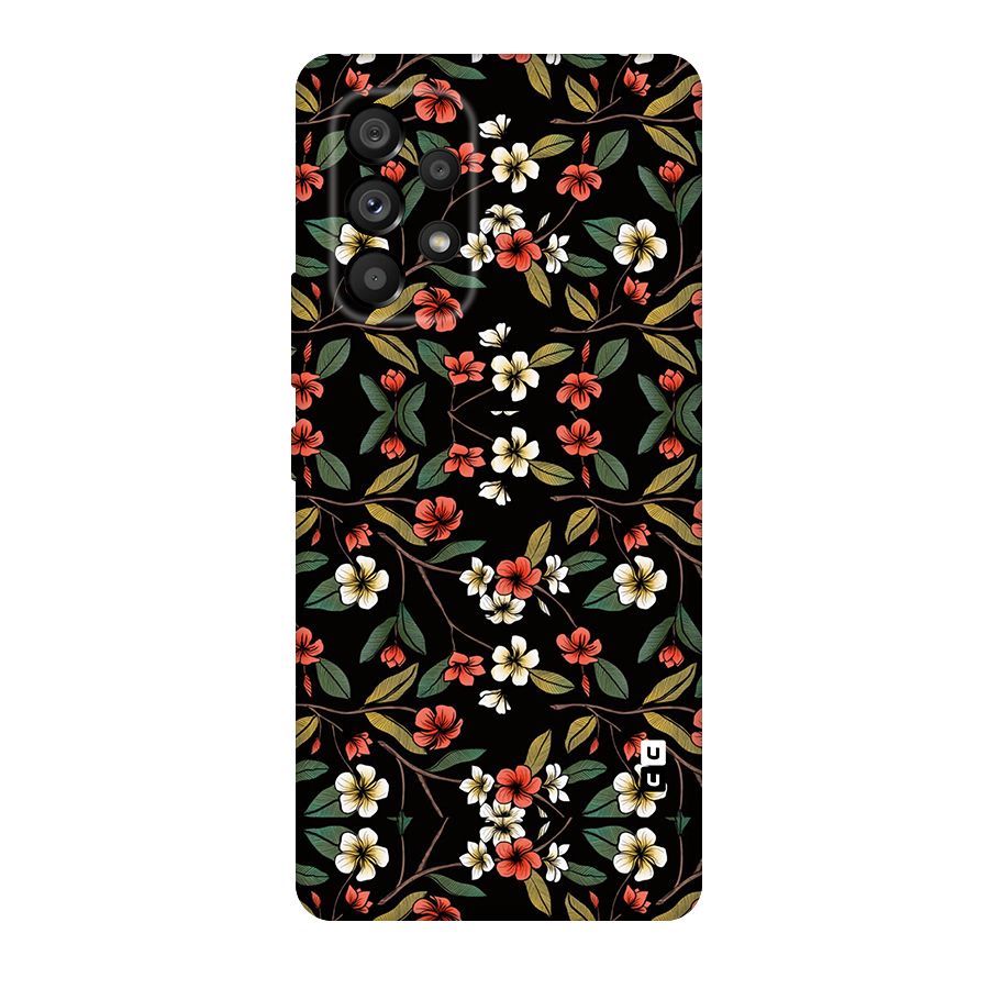 Decorative Florals Pattern Original Polycarbonate Back Case for Galaxy A53 5G
