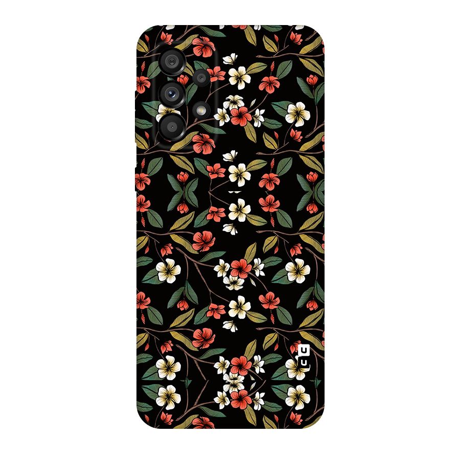 Decorative Florals Pattern Original Polycarbonate Back Case for Galaxy A73 5G