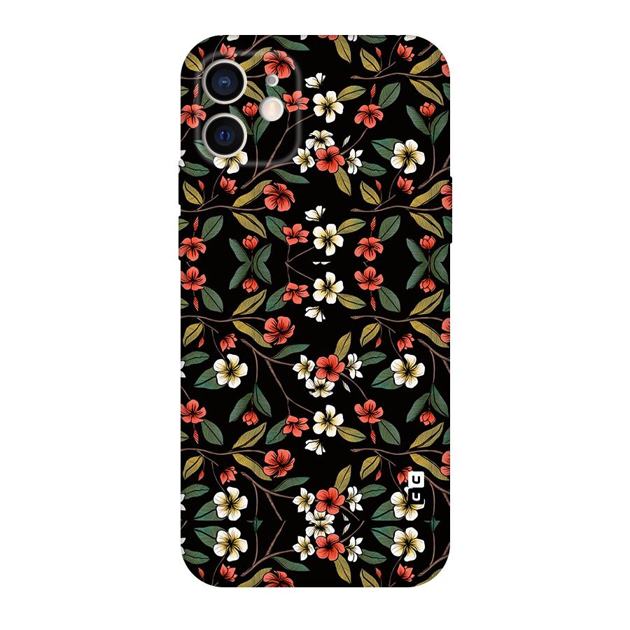 Decorative Florals Pattern Original Polycarbonate Back Case for iPhone 12