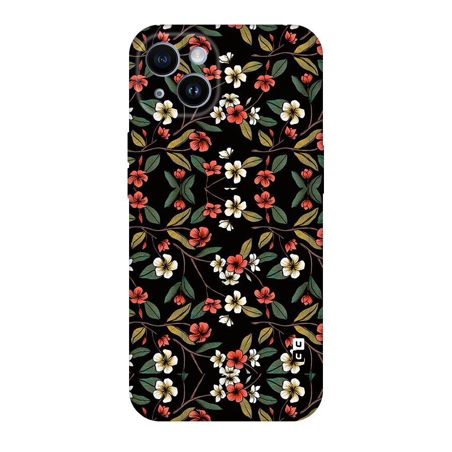 Decorative Florals Pattern Original Polycarbonate Back Case for iPhone 14