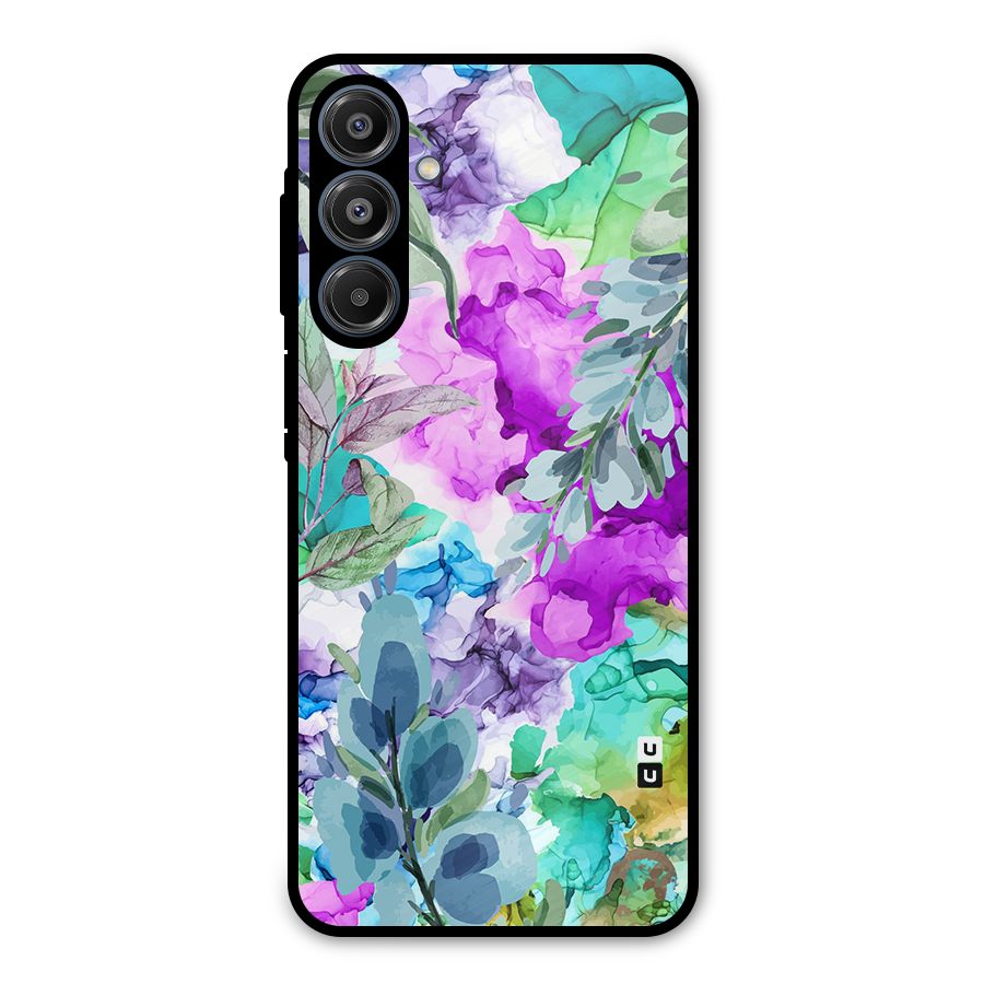 Decorative Florals Printed Metal Back Case for Galaxy A16 5G