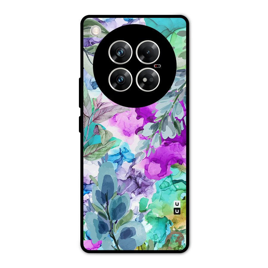 Decorative Florals Printed Metal Back Case for Infinix Zero 40 5G