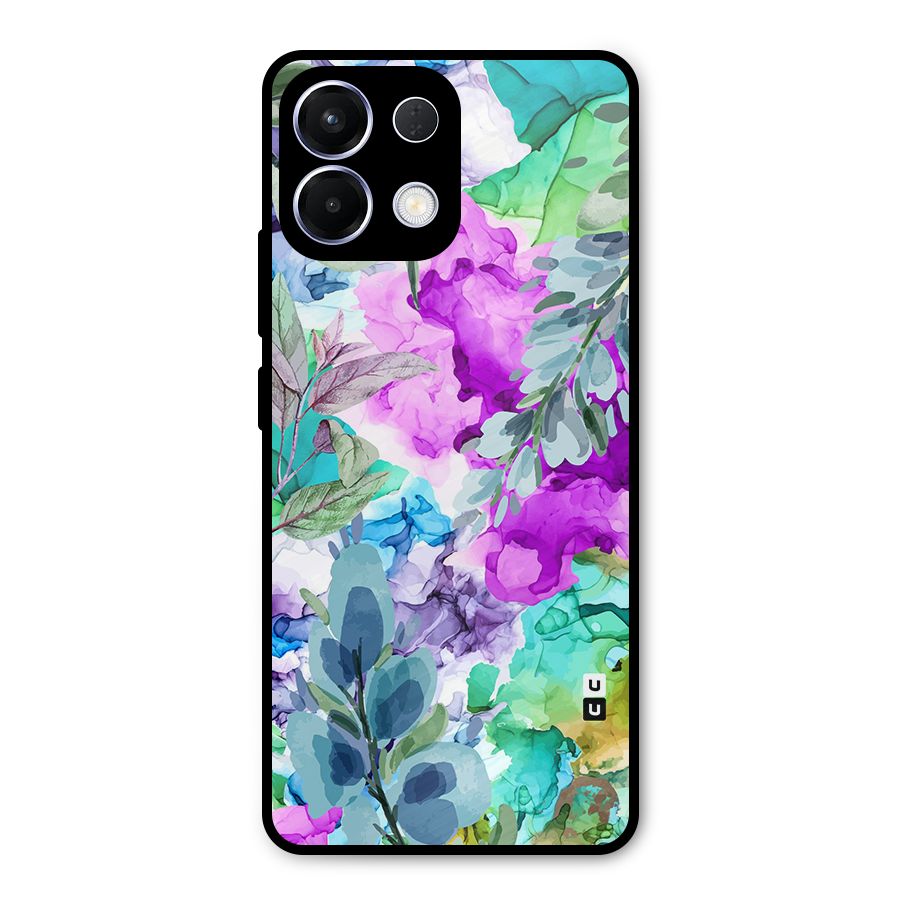 Decorative Florals Printed Metal Back Case for Oppo K13