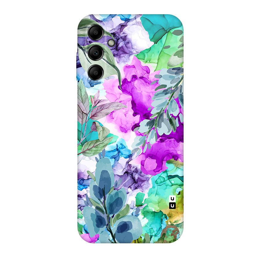 Decorative Florals Printed Original Polycarbonate Back Case for Galaxy A14 5G